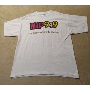 Vintage Wild 94.9 The Bay Area's Party Station Single Stitch T-Shirt Men's XL